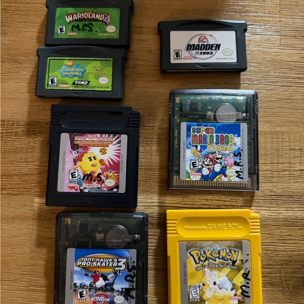 Nintendo Game Boy Advance in Pink with Games and Case